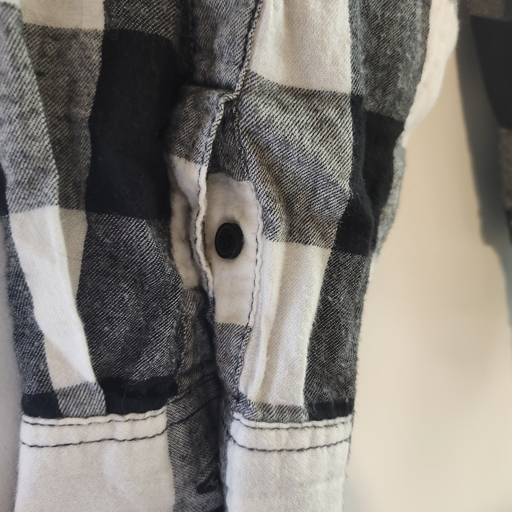 TIME AND TRU TM Women's Long Button Down Flannel Shirt Size XL (16-18) - Picture 4 of 7